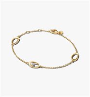 Bracciale Pandora Donna Organic with Pearls in Lega metallica Perla